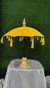 ร่มโต๊ะกำมะหยี่พร้อมขาตั้งร่มตกแต่ง rajasthani jaipuri Boho สำหรับงานแต่งงาน, mehidi, dholki และของตกแต่งตามธีม - Product Image 5