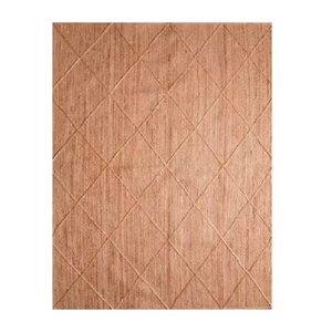 Tapis de décoration moderne en jute naturel tressé à la main avec motif de diamant Style de village indien pour la prière - Product Image 3