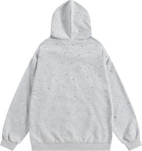Sweat à capuche unisexe avec strass Sweat-shirt de luxe orné de diamants Pull streetwear décontracté à la mode pour hommes et femmes. - Product Image 2