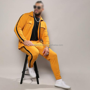 Ensemble de survêtement unisexe personnalisé avec logo, en polyester/coton, style streetwear, pour l'hiver, taille XL, respirant et à séchage rapide – Vente chaude - Product Image 2