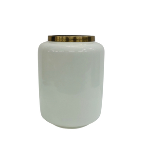 Florero hecho de hierro para decoración interior, florero de color verde y dorado, diseño americano, personalizado a granel para habitación - Product Image 2