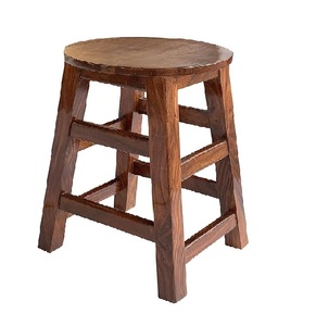 Fabricant fiable de jardinières en bois en forme de tabouret avec support pour la décoration du jardin et de la maison, couleur personnalisable - Product Image 1