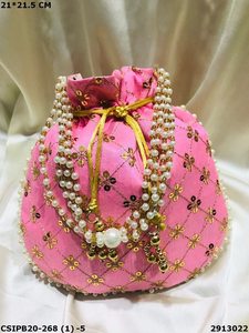 Sac de soirée élégant Potli Batua Sac à main - Product Image 6