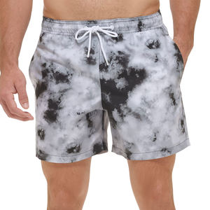 กางเกงขาสั้นบอร์ดพรีเมี่ยมของผู้ชายชุดชายหาดฤดูร้อนแห้งเร็วมีกระเป๋าพิมพ์ลายซับลิเมต - Product Image 4