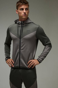 Conjunto Deportivo Casual de Poliéster con Cierre de Cremallera Personalizado de Alta Calidad al por Mayor para Hombre - Product Image 3