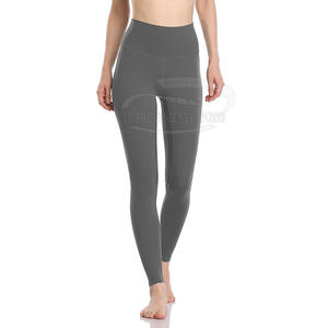 กางเกงโยคะฟิตเนสแบบลำลองและออกกำลังกายสำหรับเล่นกีฬาผ้าย้อมเอวกลางของผู้หญิง - Product Image 3