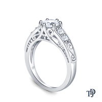 Bague semi-montée en or 14 carats avec accent en filigrane, vente en gros OEM, fabricant international de vente au détail