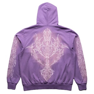 PRO ENTERPRISES Sweat à capuche court zippé à col roulé pour femme, avec logo frontal, en tissu éponge 100% coton 400 GSM - Product Image 6