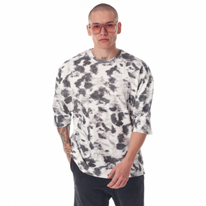 Wholesale 100% Cotton Men's T-Shirt Customized Plain Oversized O-Neck <b>Short</b> <b>Sleeve</b> Screen Printed Men Blank T-shirt - Product Image 4