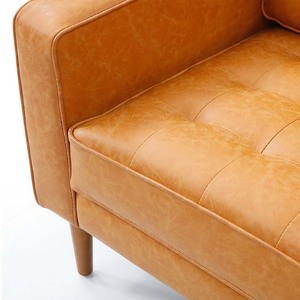 Fauteuil individuel de luxe avec revêtement capitonné en velours, design moderne Wabi-Sabi, chaise confortable pour bureau à domicile - GSD68034 - Product Image 5