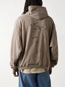 Sweat à capuche homme coupe classique 340 g/m² en molleton bouclette délavé effet usé avec imprimé design – Collection Hiver – Service OEM 100 % - Product Image 3