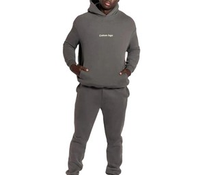 ชุดวอร์มออกกำลังกายแบบมีฮู้ด ดีไซน์ใหม่ ทรงเข้ารูป ไซส์ใหญ่ สำหรับผู้ชาย ชุดกีฬาแบบสั่งทำได้ สวมใส่สบาย อุ่นในฤดูหนาว แบบสองด้าน - Product Image 1