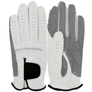 Meilleures ventes de gants de golf professionnels pour gauchers en cuir artificiel personnalisé avec impression professionnelle pour le sport - Product Image 2