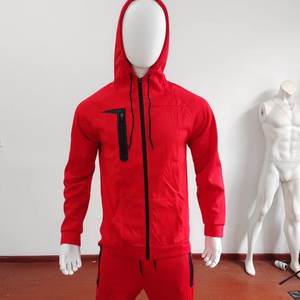 Trajes de chándal para hombre Conjunto de 2 piezas Trajes de chándal de manga larga Jogging Entrenamiento Gimnasio Trajes de ropa deportiva con cremallera completa con capucha - Product Image 4