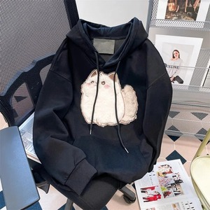 Printemps Automne Femme Couples Vêtements Dessin Animé Broderie Belle 3D Chat Imprimer Pull À Capuche Femmes Sweat À Capuche Manteau - Product Image 2