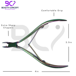 Service OEM 2026, Pince à cuticules en acier inoxydable, ouverture large, couleur arc-en-ciel, logo personnalisé, prix de gros, modèle le plus récent - Product Image 3