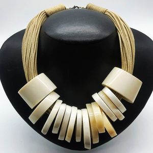 Hecho a mano nueva llegada búfalo cuerno de buey collar pulido estilo Animal hueso joyería diseño Natural cuentas mujeres niñas boda - Product Image 3