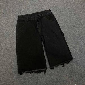 กางเกงยีนส์ปักลายสำหรับผู้ชายกางเกงยีนส์ปักลายซักด้วยกรดซักเสื้อผ้าแนวสตรีทแวร์สำหรับผู้ชายผลิตตามสั่ง - Product Image 4