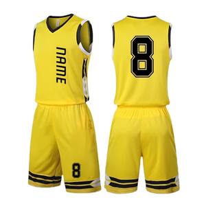 Uniforme de basket-ball d'équipe personnalisé, vente en gros de maillots et shorts imprimés par sublimation, séchage rapide, vêtements de performance confortables et respirants - Product Image 5