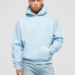 OEM Unisex Hoodies High Quality Thick Fleece Lined Cotton Oversized 3D Pattern Hooded Solid <b>Polyester</b>/Cotton Material - Product Image 1