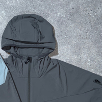 Vêtements de jogging d'entraînement personnalisés, veste et pantalon de survêtement coupe-vent avec fermeture éclair, logo personnalisé, survêtements coupe-vent en nylon pour hommes
