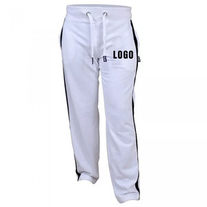 Pantalones de entrenamiento ajustados para hombre, ropa de gimnasio de poliéster y algodón de alta calidad, informal, logotipo personalizado, bolsillos con cremallera impresos - Product Image 5