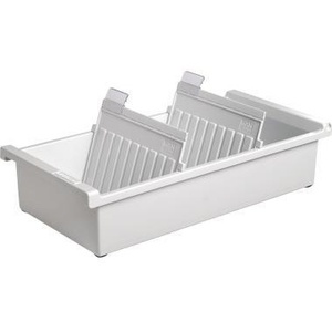 Bandeja Archivadora de Poliestireno Gris Claro para 1,300 Tarjetas, 17.1 x 7.6 x 34.6 cm, 2 Placas de Soporte HAN - Product Image 1