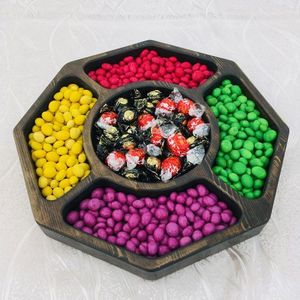 Plateaux décoratifs ronds de haute qualité Plateau de service en bois d'acacia pour salon et cuisine fabriqué au Vietnam - Product Image 4