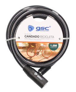 Lucchetto per bicicletta 1,8 metri 12 mm. (GSC 50201002) - Product Image 2