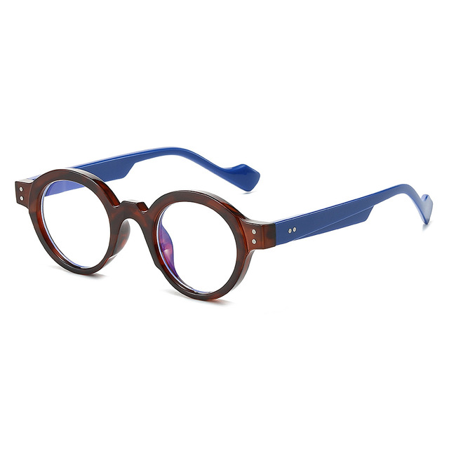 XY36545 Retro Round Anti Blue Light Blocking Glasses for Men and Women