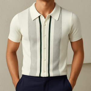 Camisa de Punto Polo Bradford para Hombre Estilo Old Money - Product Image 2