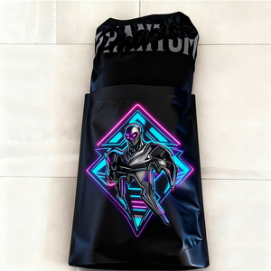 Bolsa de Mylar Negra Mate Personalizada de Gran Tamaño, Bolsa de Embalaje Vertical Gruesa para Ropa - Product Image 2