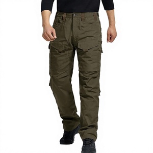 Pantalones Cargo Unisex de Corduroy de Peso Medio, Cintura Media, Diseño Recto, Transpirables, con Múltiples Bolsillos, Diseño Táctico y Cordón Ajustable, Los Más Populares - Product Image 1
