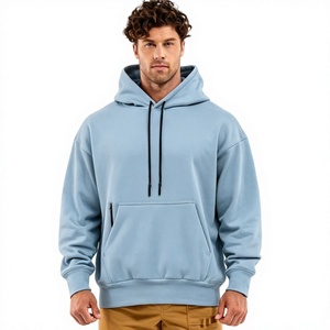 Sudadera con Capucha Oversize con Cremallera, Estilo Urbano, Bordado de Logotipo Personalizado, Venta al por Mayor OEM, Felpa Transpirable/Sostenible/de Secado Rápido, Unisex - Product Image 4
