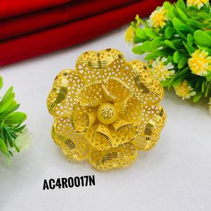 แหวนชุบทองหนึ่งกรัมจากนักออกแบบที่ดีที่สุดเครื่องประดับแฟชั่นดีไซน์ใหม่คลาสสิกสำหรับงานปาร์ตี้ช้อปปิ้งออนไลน์ - Product Image 3