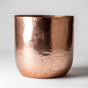 Planteur d'argent martelé par feuille de gel avec la texture de déclaration faite pour des salons ou des expositions de jardin de boutique - Product Image 2