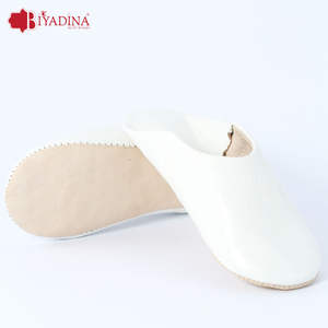 Babouches marocaines en cuir pour femmes, antidérapantes, légères, faites à la main, pour un usage quotidien, multicolores, toutes tailles – Jaune - Product Image 5