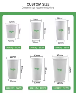 Eco-Friendly 180ml Ripple Wall Paper Coffee Cups Leakproof Lid Biodegradable Compostable Cups for Camping <b>Disposable</b> <b>Drinkware</b> - Product Image 6