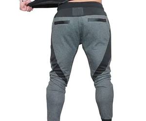 กางเกงจ็อกเกอร์เอวกลางลำลองสำหรับผู้ชายมีเชือกผูกคอตตอนสีทึบใส่สบายและราคาไม่แพงกำหนดโลโก้ได้ตามต้องการ - Product Image 3