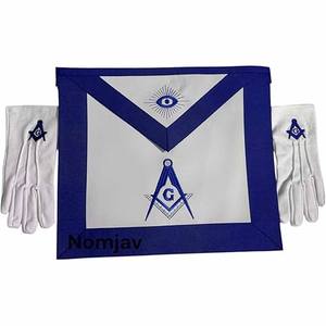 High Quality Thermal Touch Screen Leather/Cotton Marching <b>Band</b> Gloves White Masonic Style for Party Use - Product Image 3