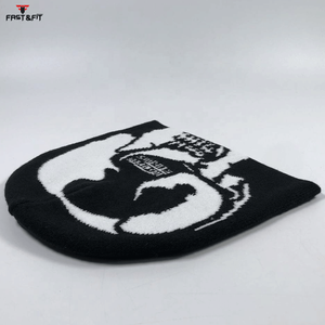 New Design High Quality Breathable Waterproof Cotton 3D Embroidery <b>Fleece</b> Fabric Winter <b>Beanies</b> Caps Custom Logo Unisex <b>Beanie</b> - Product Image 2