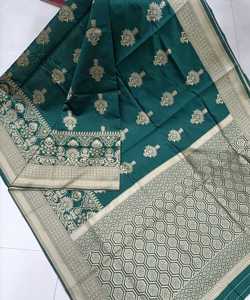 Nouveau Look riche vêtements de mariage Vichitra soie broderie travail Saree femmes indiennes portent Sari pas cher bas prix en gros Surat Apparelgarment - Product Image 6