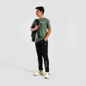GYMARMOUR Youth M124 Oversize T-Shirt Short Sleeves Loose Fit Cotton for Jersey Green Silk Screen Printing Long Length - Product Image 4