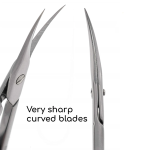 Ciseaux à cuticules professionnels lame incurvée ciseaux à ongles allemagne pédicure beauté outils de toilettage pour ongles sourcil cils peau sèche - Product Image 2