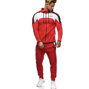 Venta caliente Pakistán personalizado hombres chándal completo Zip Jogger traje entrenamiento gimnasio conjunto chándal para hombres - Product Image 4
