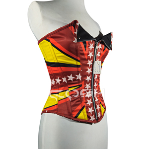 Corset imprimé par sublimation avec motif drapeau - Product Image 3