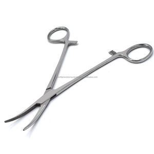 Pince hémostatique incurvée Kelly, pince à artères chirurgicale, pinces de serrage en acier inoxydable, kit chirurgical manuel ISO13485 CE, Nouveau - Product Image 2