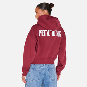 Sudaderas con capucha de invierno personalizadas al por mayor |   Diseño Impreso en la Parte Delantera |   Estilo Urbano para Mujer |   Suéter de Felpa de Algodón |   OEM Privado - Product Image 1