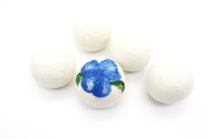 Boule de séchage en feutre faite à la main, best-seller 2023 - Boule de séchage en laine blanche faite à la main - Boule de séchage en laine faite à la main - Product Image 2