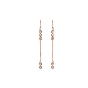 Boucles d'oreilles en diamant Crystal Drape Sui Dhaga - Product Image 3